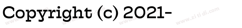 Copyright (c) 2021字体转换
